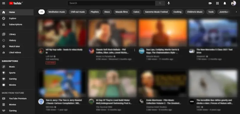 YouTube Focus