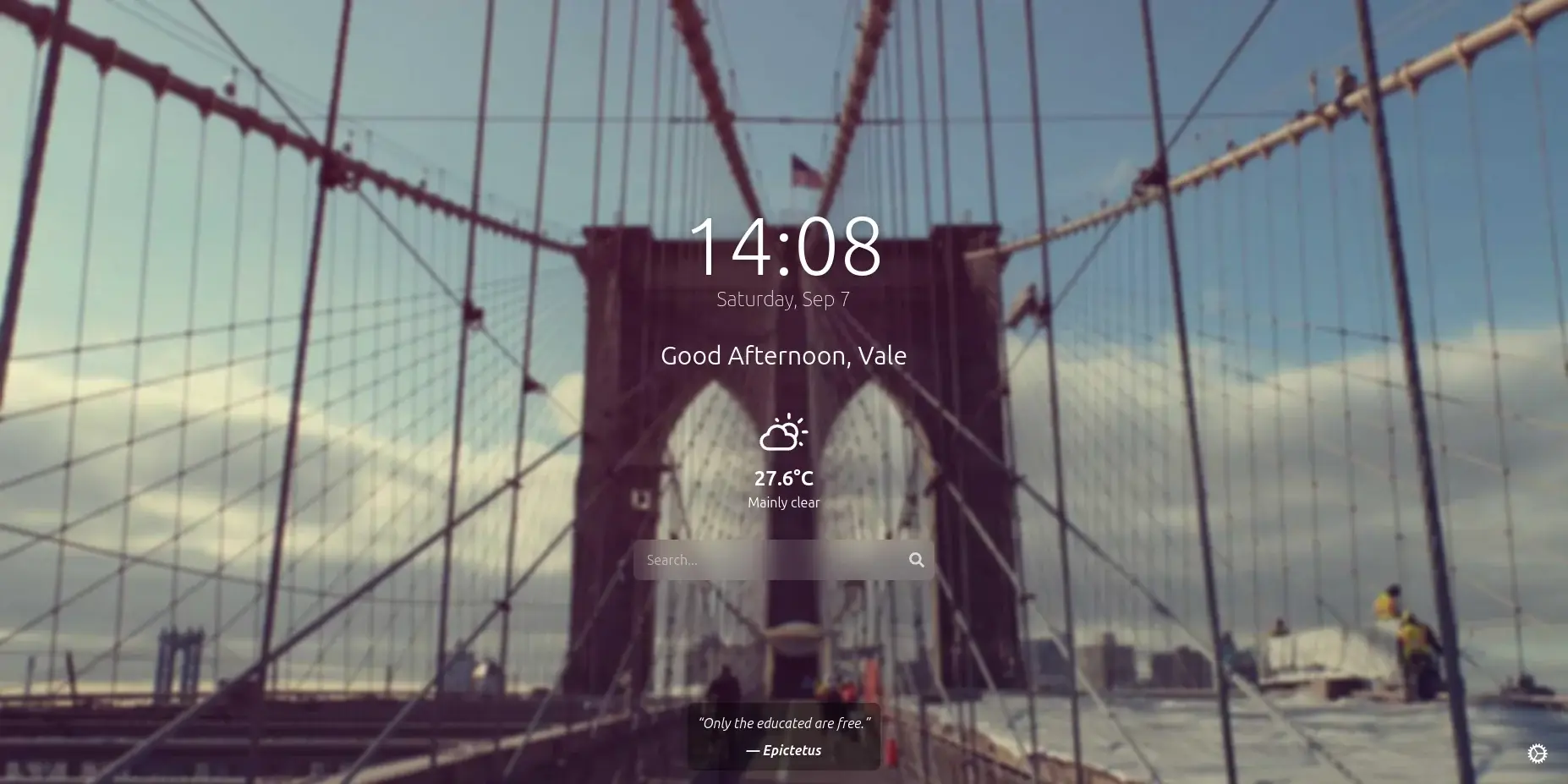Momentum Dashboard screenshot