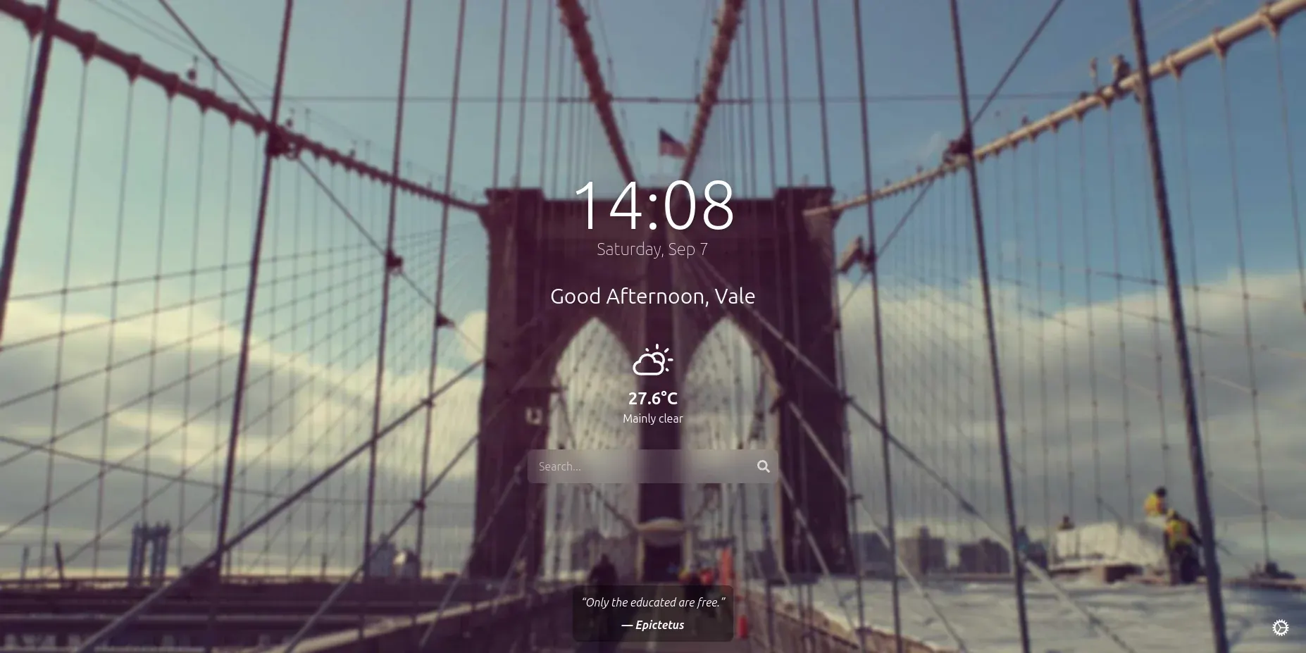 Momentum Dashboard screenshot