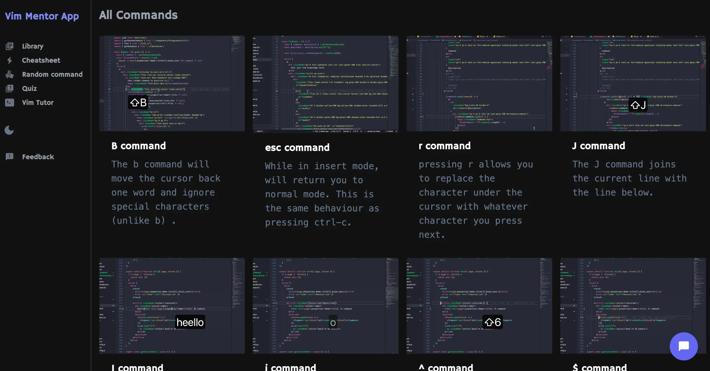 Vim Mentor screenshot