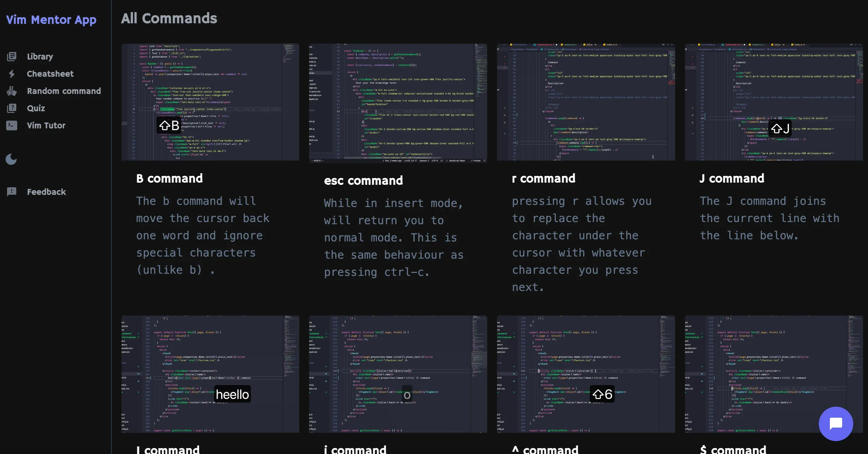 Vim Mentor screenshot