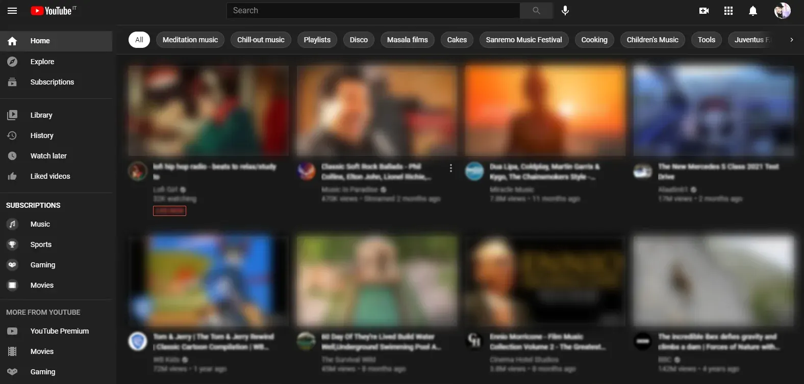 YouTube Focus screenshot