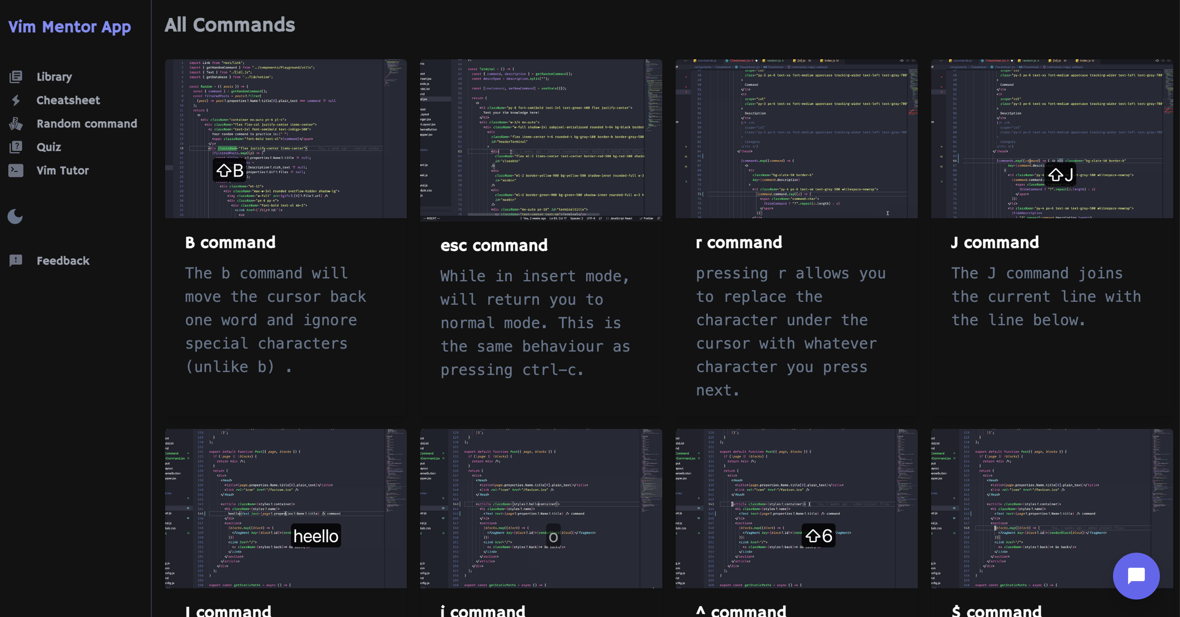 Vim Mentor App